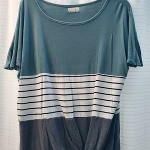 Maurices: med short sleeve casual top cinched on one side at bottom